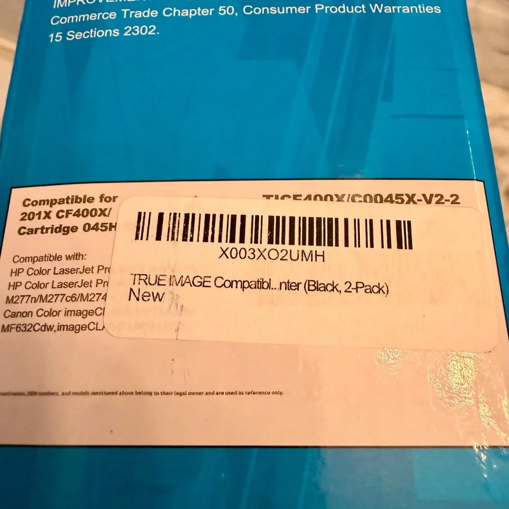 4PK Toner For HP 201X CF400X CF400A Color LaserJet Pro MFP M277dw M277 M252dw